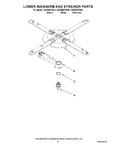 Diagram for 11 - Lower Washarm And Strainer Parts