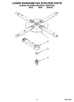 Diagram for 11 - Lower Washarm And Strainer Parts