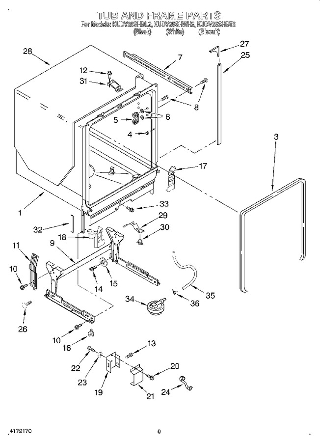 Diagram for KUDV25SHWH2