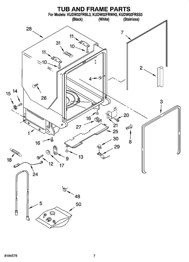 Diagram for KUDW02FRSS3