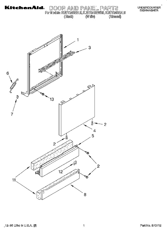 Diagram for KUDY24SEAL5