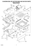 Diagram for 02 - Evaporator Ice Cutter Grid And Water Parts