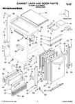 Diagram for 01 - Cabinet Liner And Door Parts