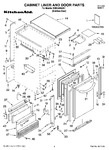 Diagram for 01 - Cabinet Liner And Door Parts