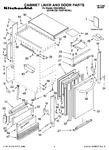 Diagram for 01 - Cabinet Liner And Door Parts