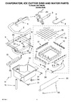 Diagram for 02 - Evaporator, Ice Cutter Grid And Water Parts