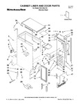 Diagram for 01 - Cabinet Liner And Door Parts