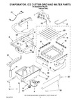 Diagram for 02 - Evaporator, Ice Cutter Grid And Water Parts