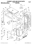 Diagram for 01 - Cabinet Liner And Door Parts