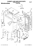 Diagram for 01 - Cabinet Liner And Door Parts