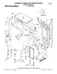 Diagram for 01 - Cabinet Liner And Door Parts