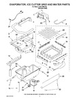 Diagram for 02 - Evaporator, Ice Cutter Grid And Water Parts