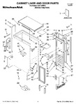 Diagram for 01 - Cabinet Liner And Door Parts