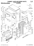 Diagram for 01 - Cabinet Liner And Door Parts