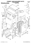 Diagram for 01 - Cabinet Liner And Door Parts