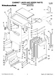 Diagram for 01 - Cabinet Liner And Door Parts