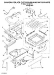 Diagram for 02 - Evaporator, Ice Cutter Grid And Water Parts