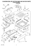 Diagram for 02 - Evaporator, Ice Cutter Grid And Water Parts