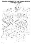 Diagram for 02 - Evaporator, Ice Cutter Grid And Water