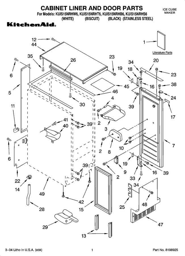 Diagram for KUIS15NRHB6