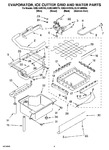 Diagram for 02 - Evaporator, Ice Cutter Grid And Water Parts