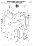 Diagram for 01 - Cabinet Liner And Door Parts