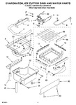 Diagram for 02 - Evaporator, Ice Cutter Grid And Water Parts