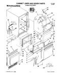 Diagram for 01 - Cabinet Liner And Door, Lit/optional