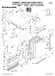 Diagram for 01 - Cabinet, Liner And Door, Literature