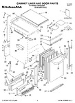 Diagram for 01 - Cabinet Liner And Door Parts