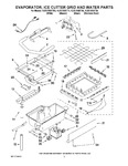 Diagram for 02 - Evaporator, Ice Cutter Grid And Water Parts