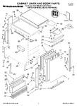 Diagram for 01 - Cabinet Liner And Door Parts