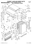 Diagram for 01 - Cabinet Liner And Door Parts