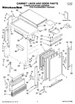 Diagram for 01 - Cabinet Liner And Door Parts