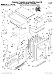 Diagram for 01 - Cabinet Liner And Door Parts