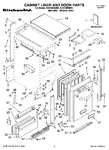 Diagram for 01 - Cabinet Liner And Door Parts