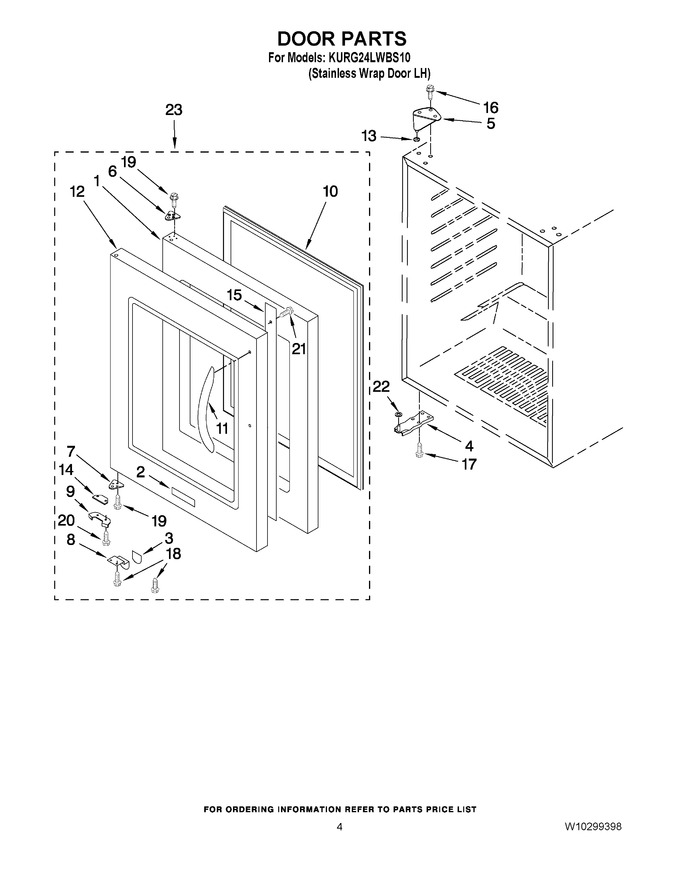 Diagram for KURG24LWBS10