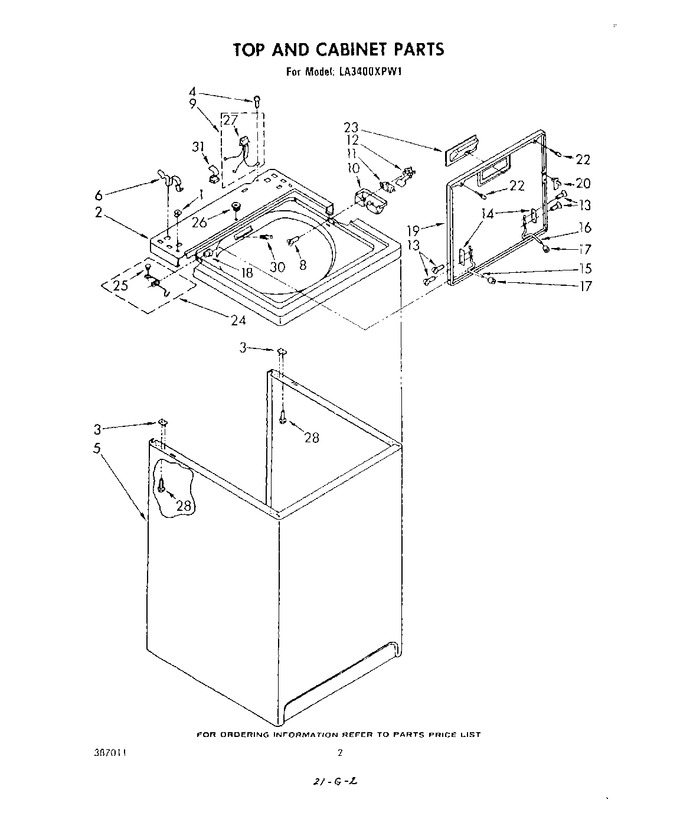 Diagram for LA3400XPW1