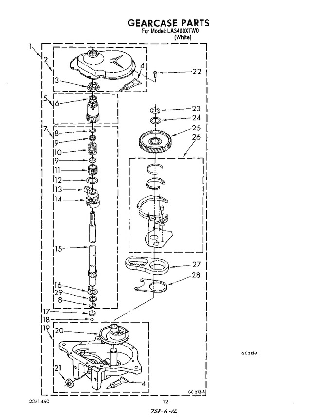 Diagram for LA3400XTW0