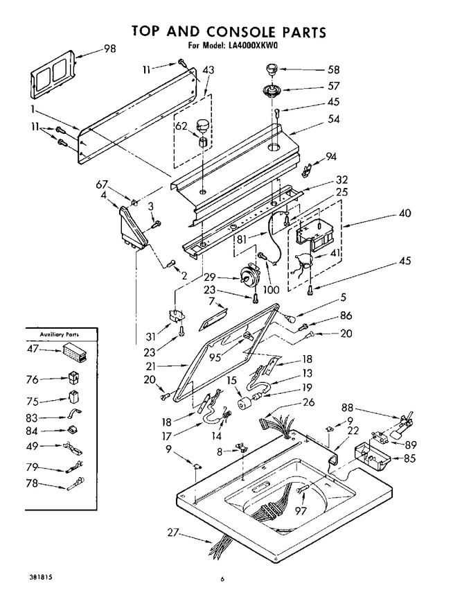 Diagram for LA4000XKW0