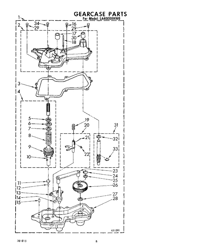 Diagram for LA4000XKW0