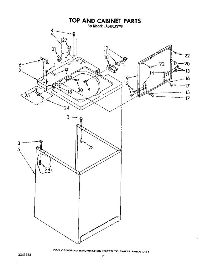 Diagram for LA5400XSW0