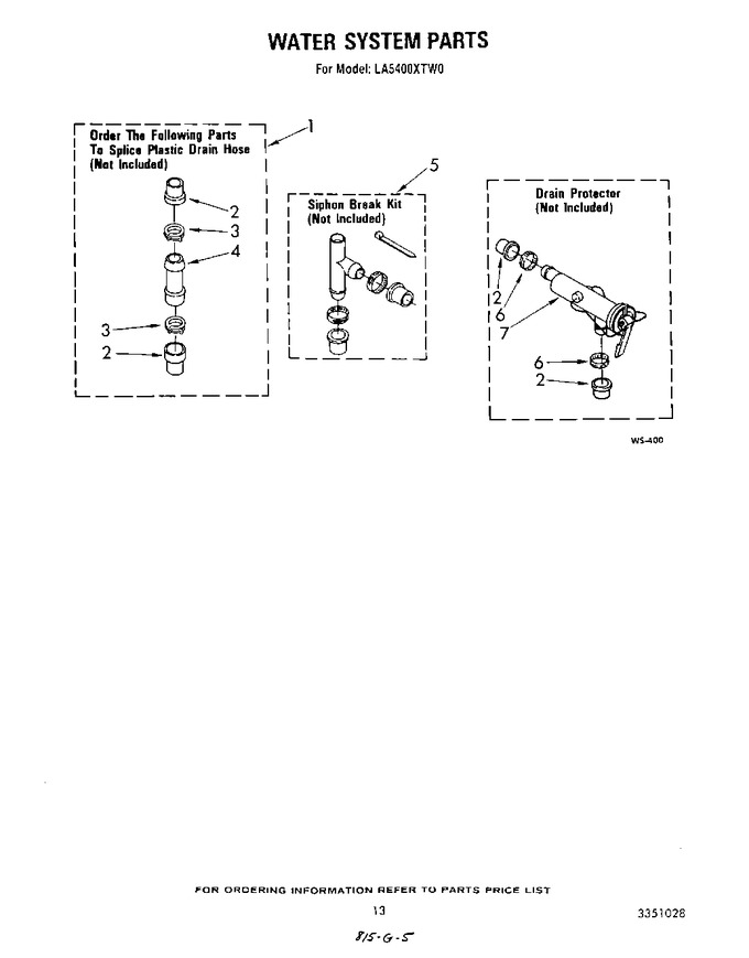 Diagram for LA5400XTF0