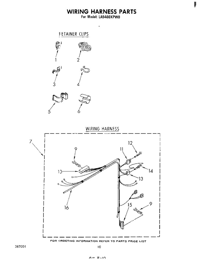 Diagram for LA5460XPW0