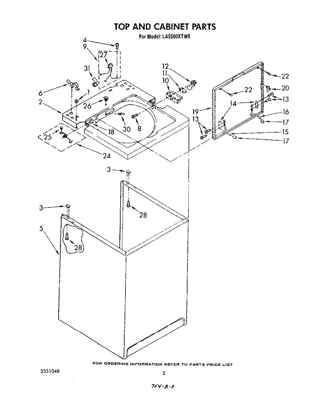 Diagram for LA5500XTG0