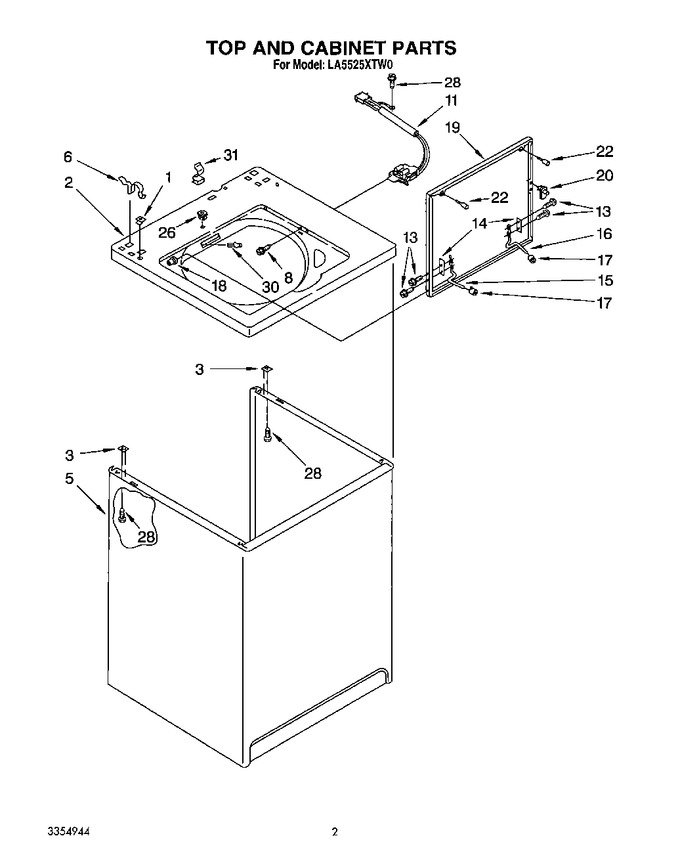 Diagram for LA5525XTW0