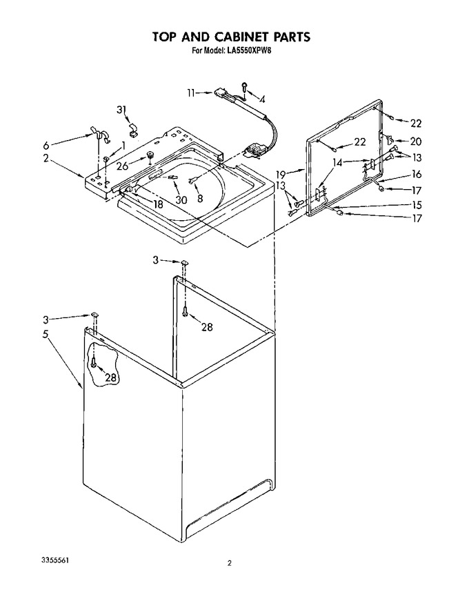 Diagram for LA5550XPW8