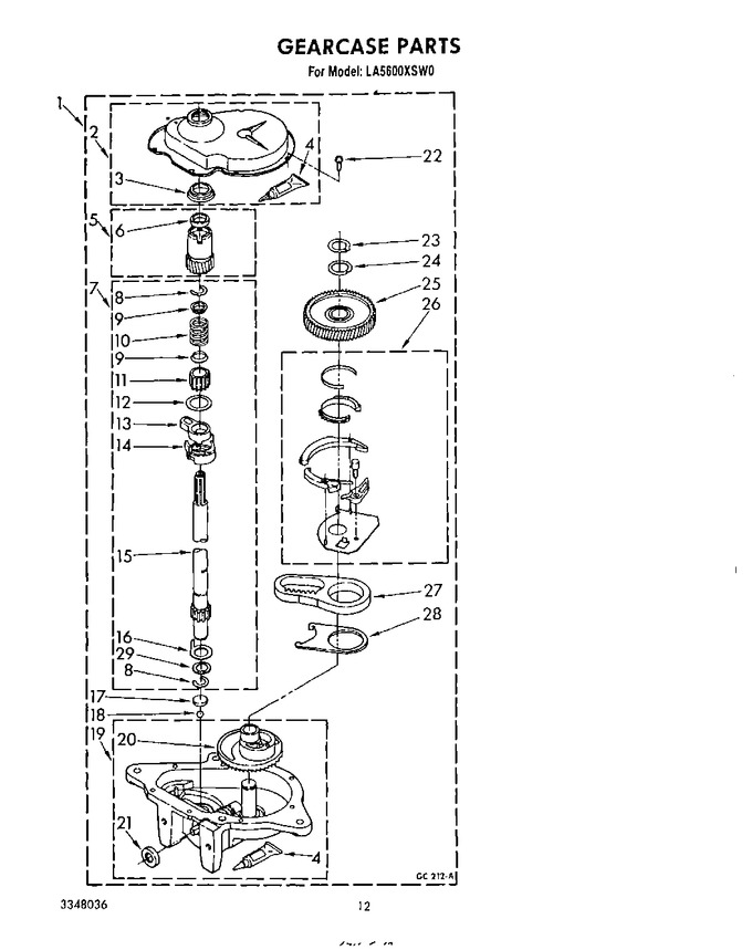 Diagram for LA5600XSW0