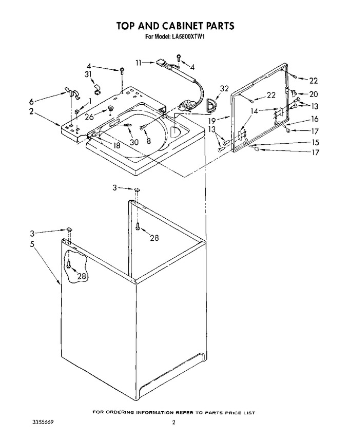 Diagram for LA5800XTF1