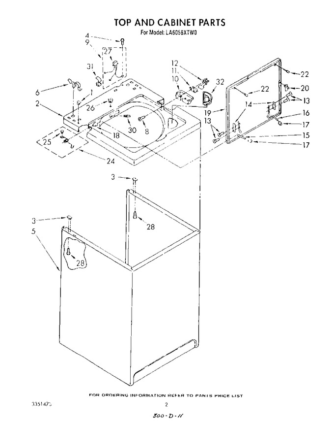 Diagram for LA6058XTW0